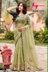Kanchan Vol 1 By Kashvi Linen Cotton With Work Saree